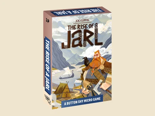 The Rise of a Jarl box: a red-bearded jarl over a Viking village and longships.